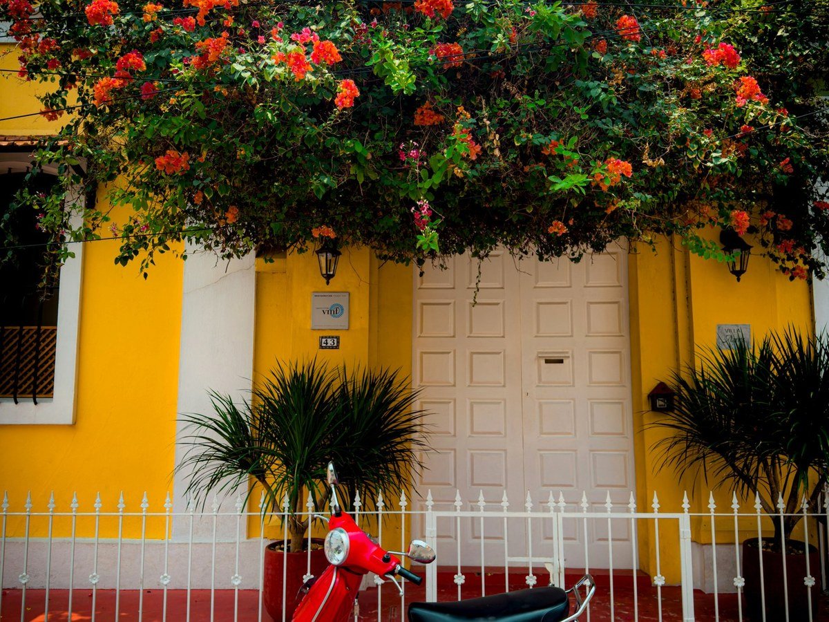 Colourful White Town street